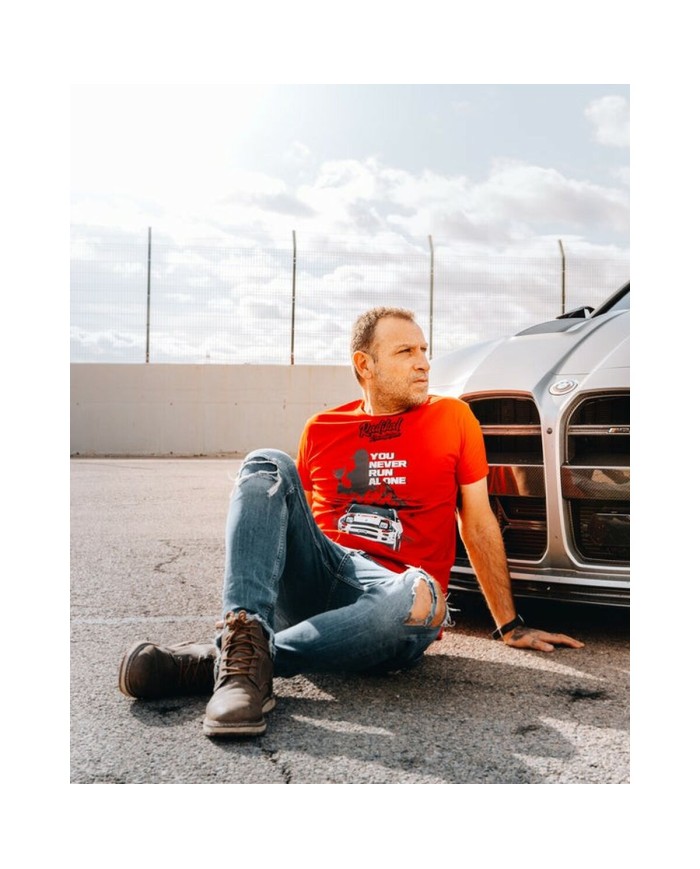 Maglia a Maniche Corte Uomo RADIKAL YOU NEVER RUN ALONE Rosso XXL Maglia a Maniche Corte Uomo RADIKAL YOU NEVER RUN ALONE Rosso XXL