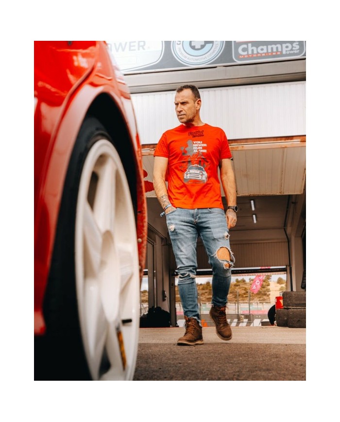 Maglia a Maniche Corte Uomo RADIKAL YOU NEVER RUN ALONE Rosso XXL Maglia a Maniche Corte Uomo RADIKAL YOU NEVER RUN ALONE Rosso XXL