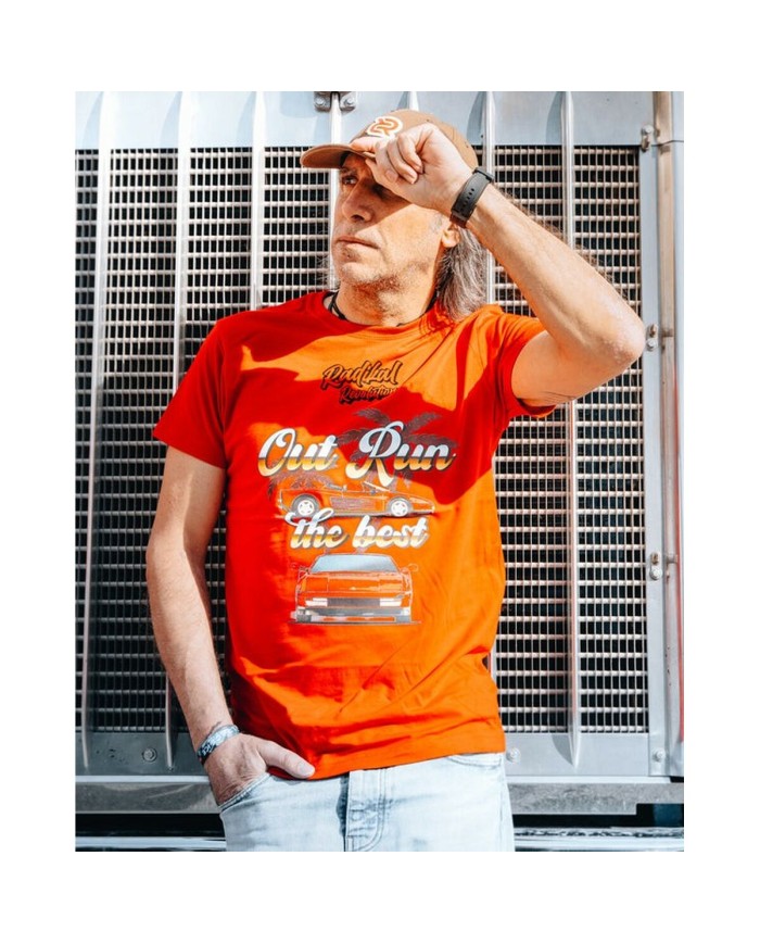 Maglia a Maniche Corte Uomo RADIKAL OUT RUN Rosso L