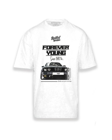 Maglia a Maniche Corte Uomo RADIKAL FOREVER YOUNG Bianco XL