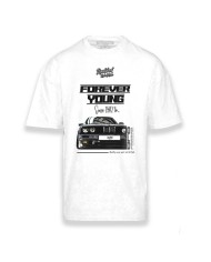 Maglia a Maniche Corte Uomo RADIKAL FOREVER YOUNG Bianco XL