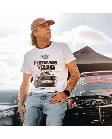 Maglia a Maniche Corte Uomo RADIKAL FOREVER YOUNG Bianco XL