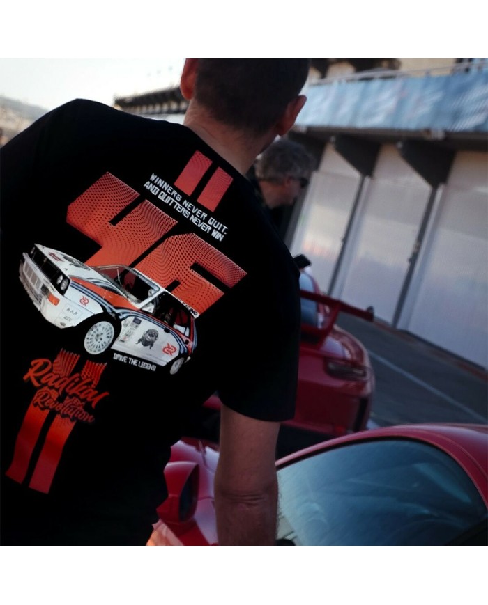 Maglia a Maniche Corte Uomo RADIKAL WINNERS NEVER QUIT Nero XL Maglia a Maniche Corte Uomo RADIKAL WINNERS NEVER QUIT Nero XL