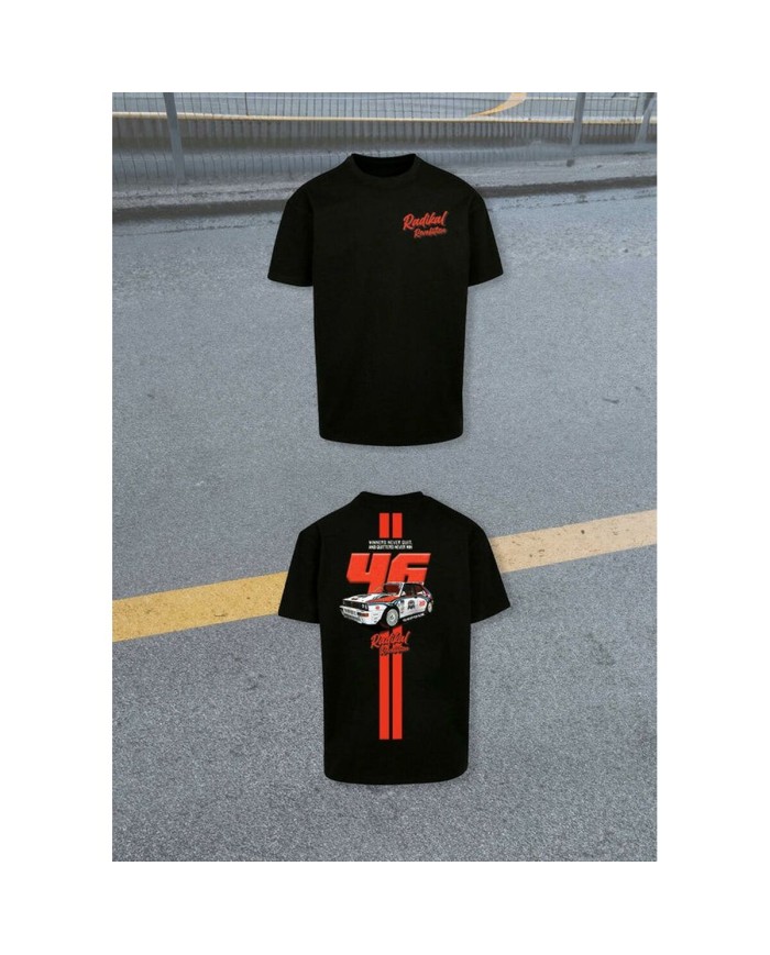 Maglia a Maniche Corte Uomo RADIKAL WINNERS NEVER QUIT Nero XXL