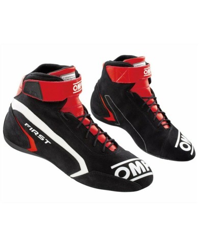 Stivali Racing OMP FIRST Nero/Rosso 45