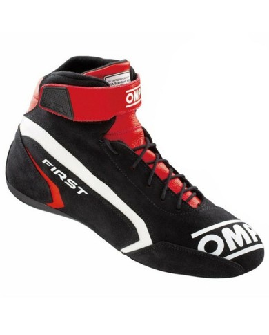 Stivali Racing OMP FIRST Nero/Rosso 45