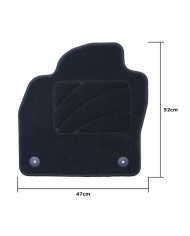 Set di Tappetini per Auto OCC Motorsport OCCD0004 5 Pezzi