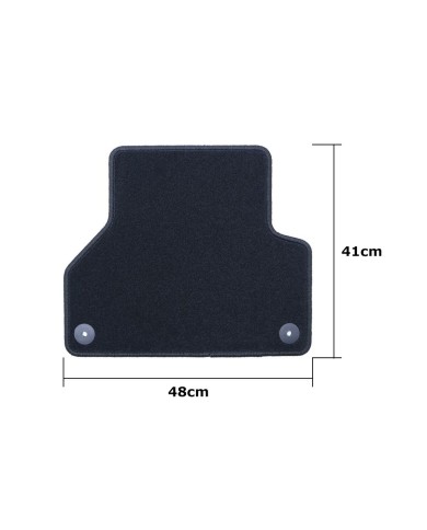 Set di Tappetini per Auto OCC Motorsport OCCD0015 5 Pezzi