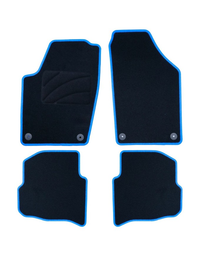 Set di Tappetini per Auto OCC Motorsport OCCVW0034BL Azzurro 5 Pezzi Set di Tappetini per Auto OCC Motorsport OCCVW0034BL Azzurro 5 Pezzi