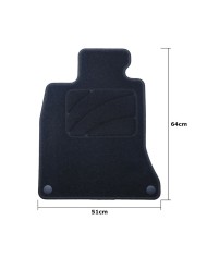 Set di Tappetini per Auto OCC Motorsport OCCBW0030 Bmw F01 Serie 7 Corto 5 Pezzi