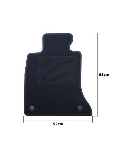 Set di Tappetini per Auto OCC Motorsport OCCBW0036 Bmw F10 Serie 5 Sedan Facelift 5 Pezzi