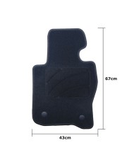 Set di Tappetini per Auto OCC Motorsport OCCBW0051 Bmw F32 Serie 4 Coupe 5 Pezzi