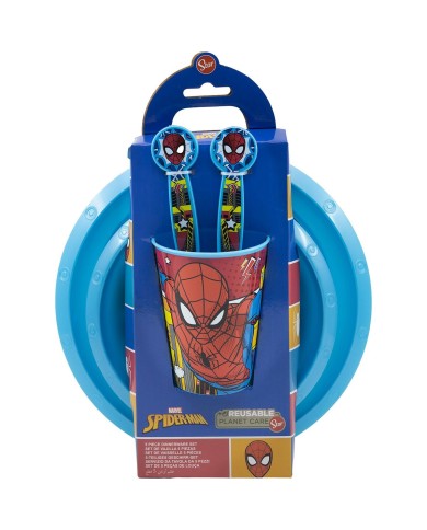 Set di Accessori per Bambini Spider-Man CZ11313 Plastica (5 Pezzi) Set di Accessori per Bambini Spider-Man CZ11313 Plastica (5 Pezzi)
