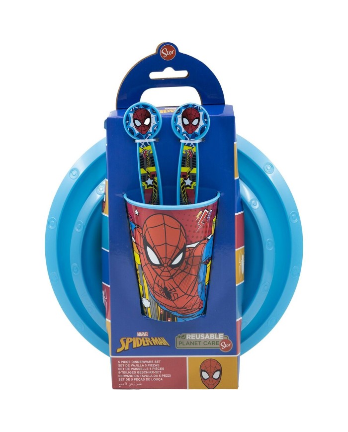 Set di Accessori per Bambini Spider-Man CZ11313 Plastica (5 Pezzi)