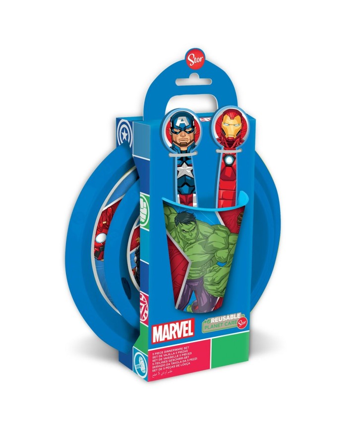 Set di Accessori per Bambini The Avengers CZ11309 Plastica (5 Pezzi)
