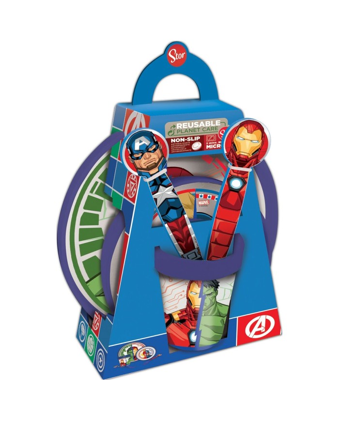 Set di Accessori per Bambini The Avengers CZ11304 Plastica (5 Pezzi)