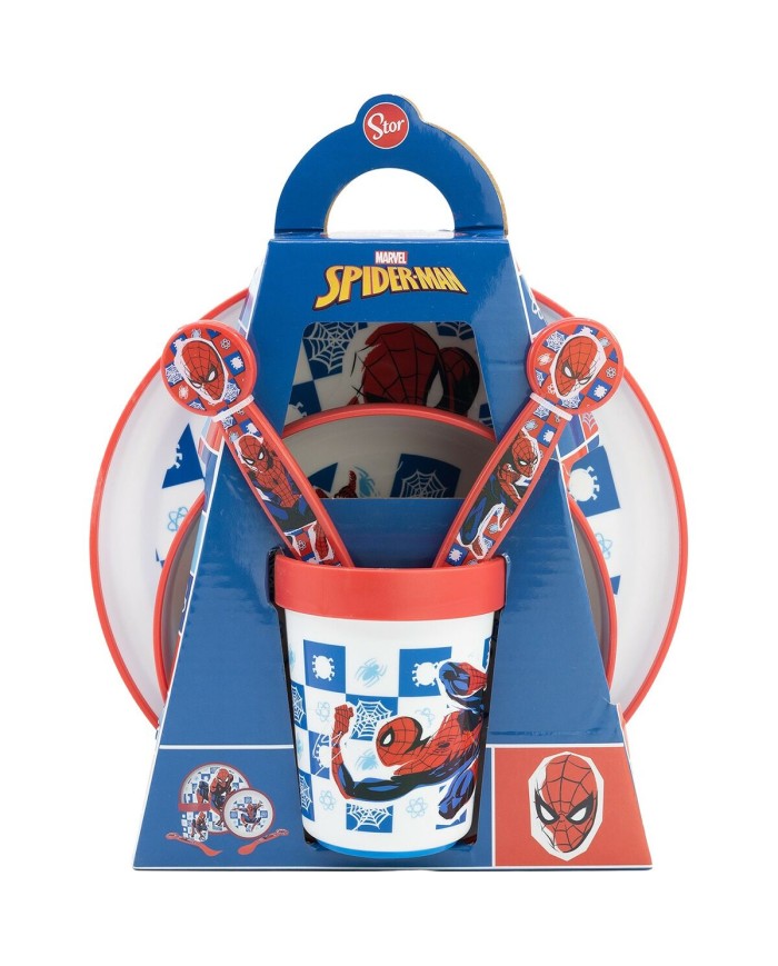 Set di Accessori per Bambini Spider-Man CZ11308 Plastica (5 Pezzi)