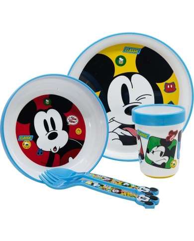 Set di Accessori per Bambini Mickey Mouse CZ11306 Plastica (5 Pezzi)