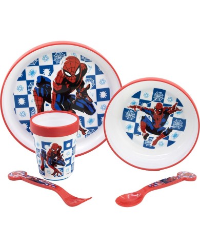 Set di Accessori per Bambini Spider-Man CZ11308 Plastica (5 Pezzi)