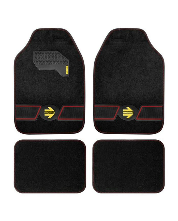 Set di Tappetini per Auto MOMO MOMLCM4FUBR Universale 4 Pezzi