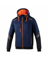 Felpa con Cappuccio Uomo Sparco S02414BMAF2M Azzurro Blu Marino (M) Felpa con Cappuccio Uomo Sparco S02414BMAF2M Azzurro Blu Marino (M)