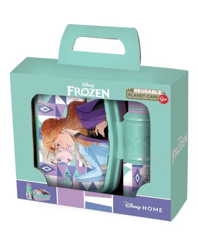 Contenitore per il pranzo con Bottiglia Frozen CZ11276 380 ml 17 cm Plastica Contenitore per il pranzo con Bottiglia Frozen CZ11276 380 ml 17 cm Plastica