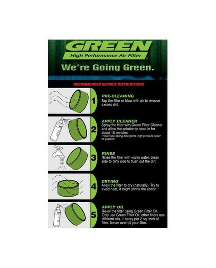 Filtro dell'aria Green Filters B61.75 Universale