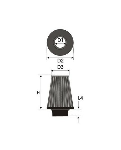 Filtro dell'aria Green Filters B62.75 Universale Filtro dell'aria Green Filters B62.75 Universale