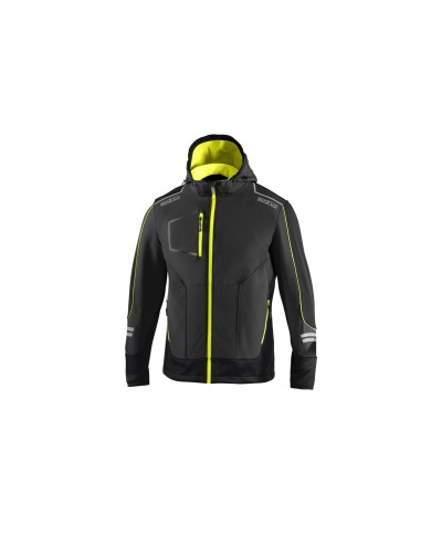 Giacca Sportiva da Uomo Sparco Tech TW Giallo Grigio Giacca Sportiva da Uomo Sparco Tech TW Giallo Grigio