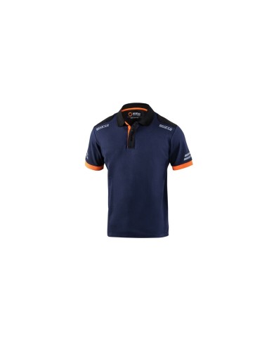 Polo a Maniche Corte Uomo Sparco TW Azzurro Arancio Blu scuro Polo a Maniche Corte Uomo Sparco TW Azzurro Arancio Blu scuro