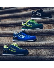 Stivali Racing Sparco GYMKHANA DANI Giallo Azzurro Blu Marino Stivali Racing Sparco GYMKHANA DANI Giallo Azzurro Blu Marino