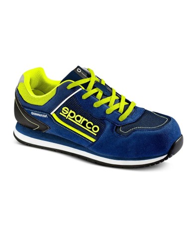 Stivali Racing Sparco GYMKHANA DANI Giallo Azzurro Blu Marino Stivali Racing Sparco GYMKHANA DANI Giallo Azzurro Blu Marino
