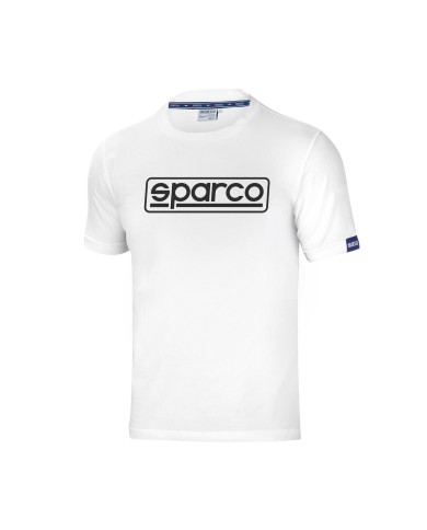 Maglia a Maniche Corte Uomo Sparco FRAME Bianco