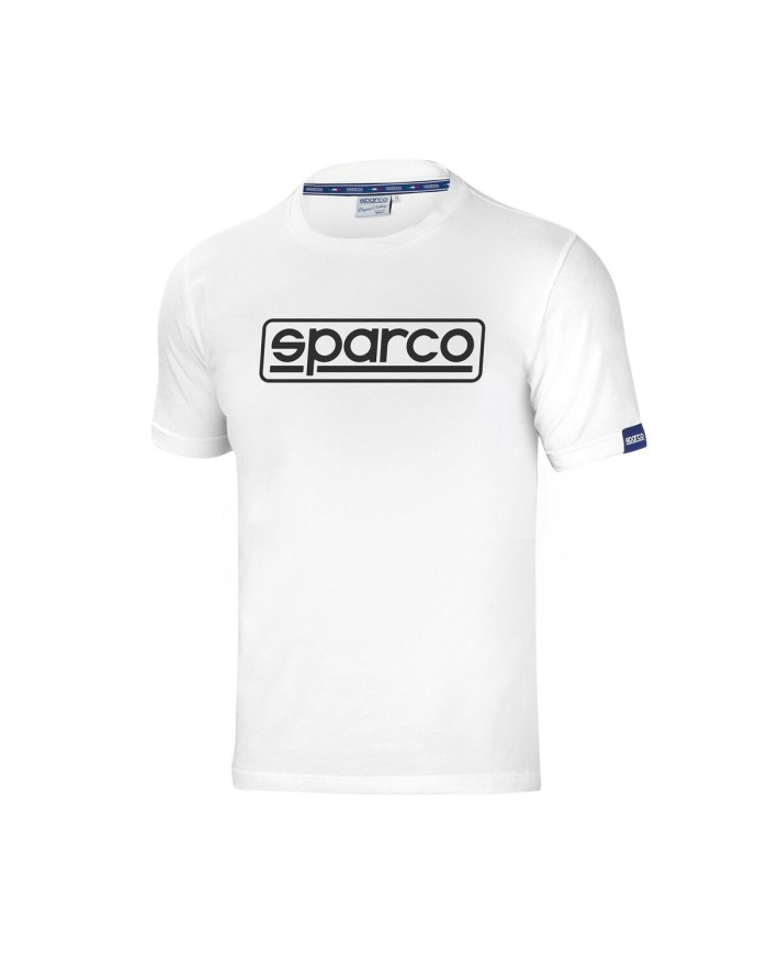 Maglia a Maniche Corte Uomo Sparco FRAME Bianco