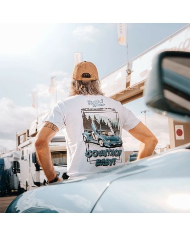 Maglia a Maniche Corte Uomo Radikal Revolution NICE TRACTOR NEAR THE BULLS Bianco M