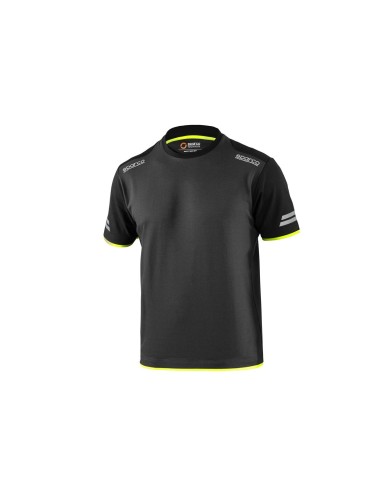 Maglia a Maniche Corte Uomo Sparco TW Giallo Grigio S