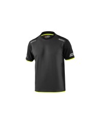 Maglia a Maniche Corte Uomo Sparco TW Giallo Grigio S