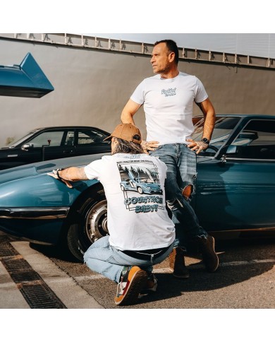 Maglia a Maniche Corte Uomo Radikal Revolution NICE TRACTOR NEAR THE BULLS Bianco M