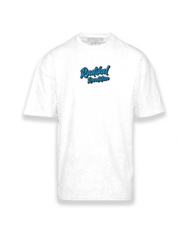 Maglia a Maniche Corte Uomo Radikal Revolution NICE TRACTOR NEAR THE BULLS Bianco M