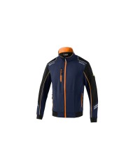 Giacca Sportiva da Uomo Sparco Tech TW Azzurro Arancio Blu scuro Giacca Sportiva da Uomo Sparco Tech TW Azzurro Arancio Blu scuro