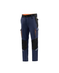 Pantalone Lungo Sportivo Sparco Tech TW Blu scuro Arancio