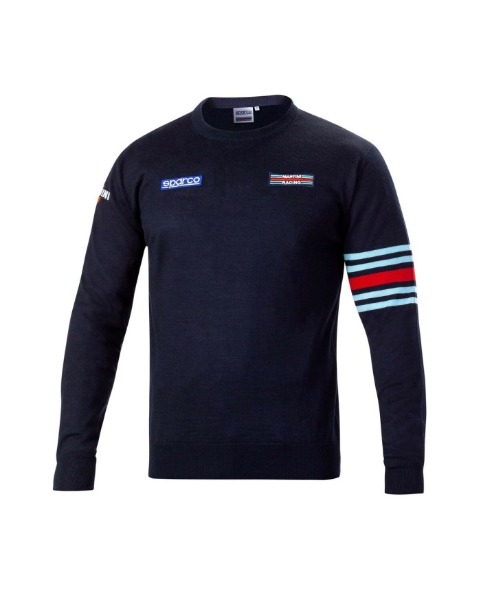 Felpa senza Cappuccio Uomo Sparco Martini Racing Blu scuro