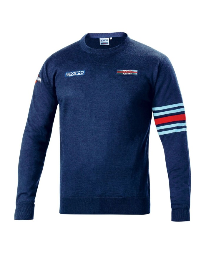 Felpa senza Cappuccio Uomo Sparco Martini Racing Blu scuro