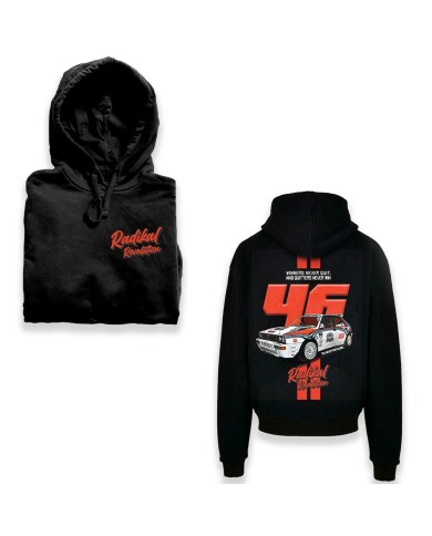 Felpa con Cappuccio Uomo Radikal Revolution WINNERS NEVER QUIT Nero