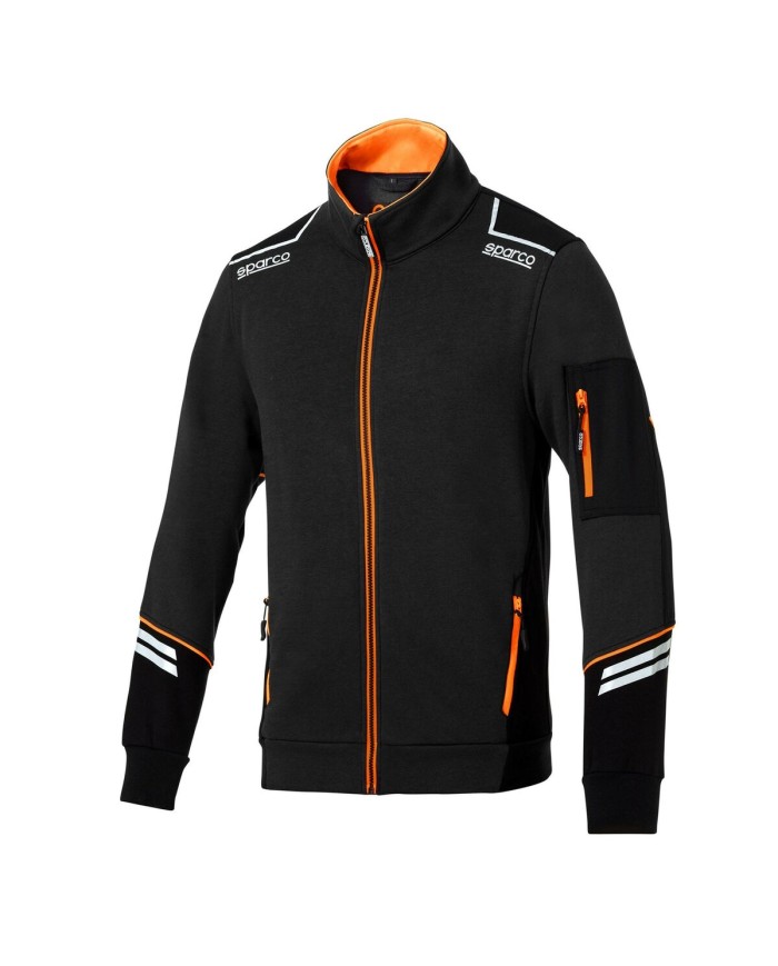 Giacca Sportiva da Uomo Sparco Nero Arancio