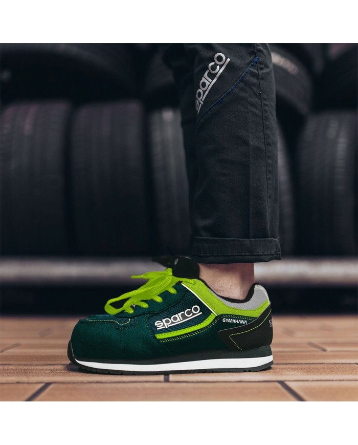 Stivali Racing Sparco GYMKHANA SEB Giallo Verde Stivali Racing Sparco GYMKHANA SEB Giallo Verde