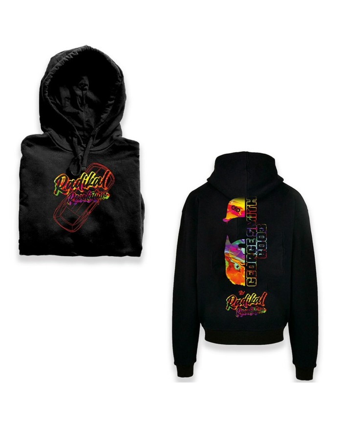 Felpa con Cappuccio Radikal Revolution RKGSG503L Nero L Felpa con Cappuccio Radikal Revolution RKGSG503L Nero L