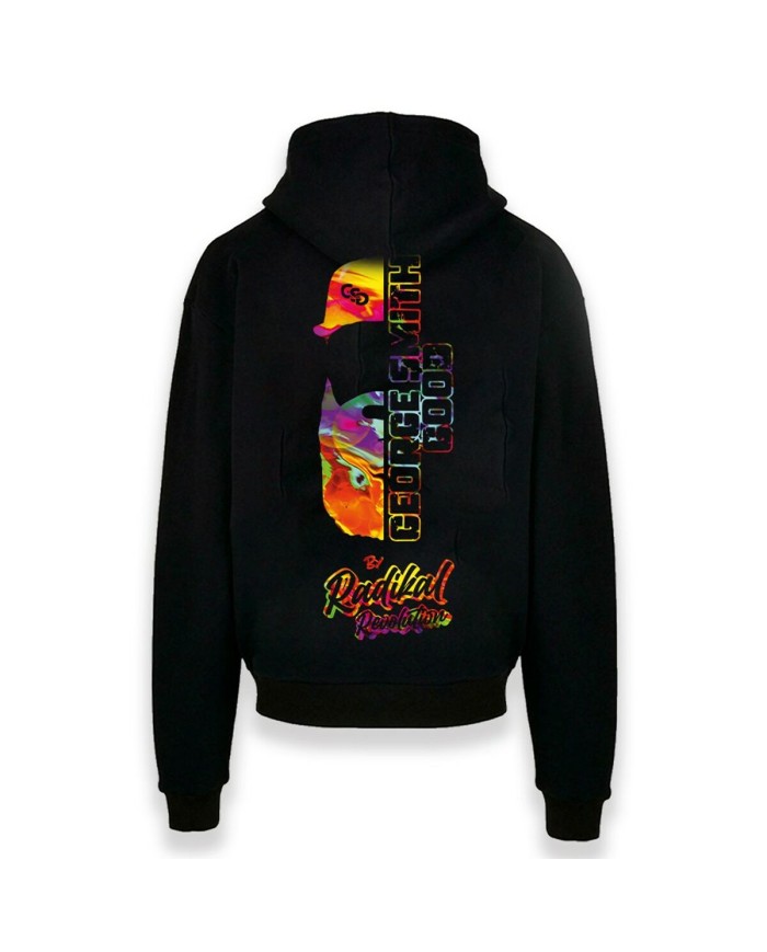 Felpa con Cappuccio Radikal Revolution RKGSG503L Nero L Felpa con Cappuccio Radikal Revolution RKGSG503L Nero L