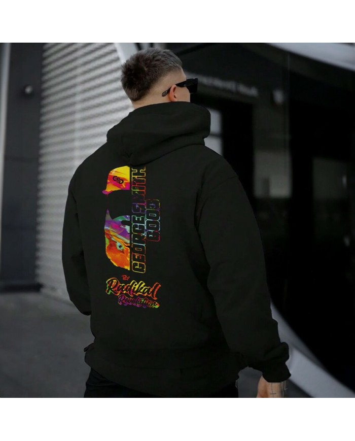 Felpa con Cappuccio Radikal Revolution RKGSG5063XL Nero XXXL