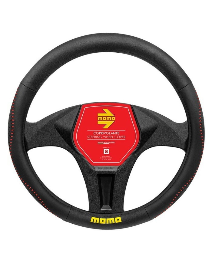 Coprivolante MOMO MOMLSWC018BRS Nero/Rosso Ø 36 cm Coprivolante MOMO MOMLSWC018BRS Nero/Rosso Ø 36 cm